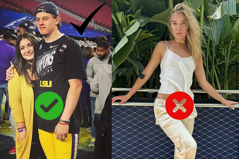Joe Burrow girlfriend is Olivia Holzmacher not olivia ponton