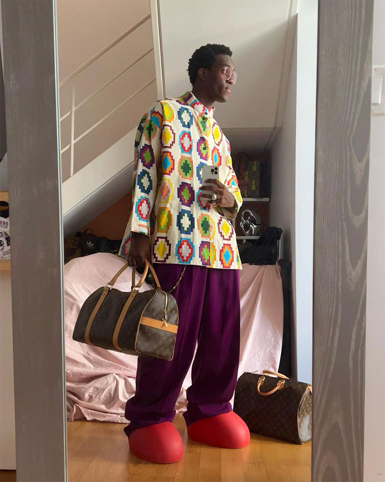 Wisdom Kaye big red boots